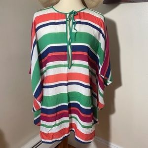 VIX multi-stripe coverup dress XS/S
